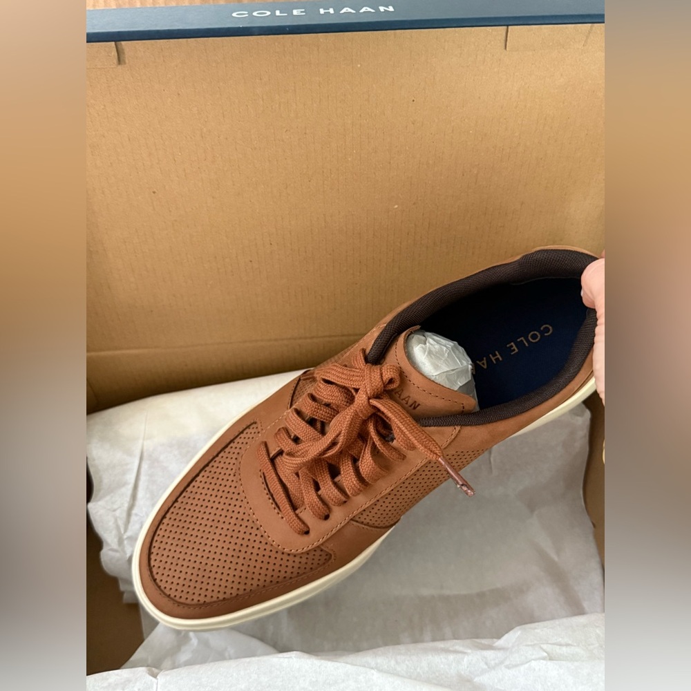 Cole Haan Brown Sneakers with Breathable Design